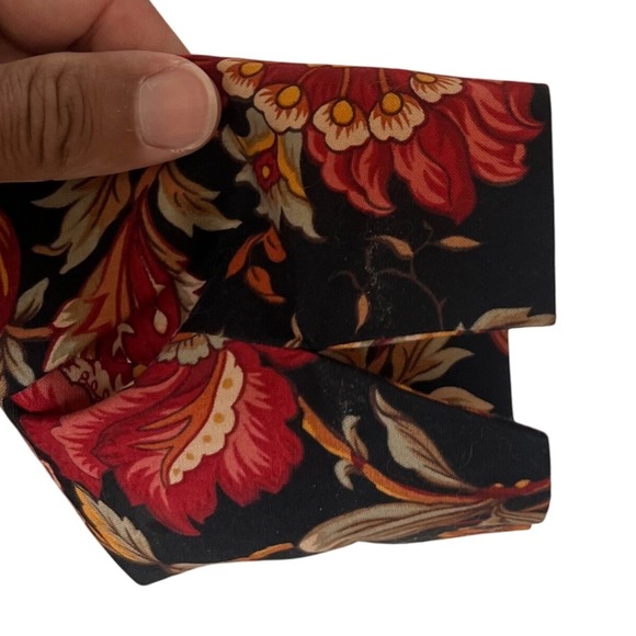 Vintage Talbots Floral Womens Blazer Jacket Size 4 Red Orange Botanical Tapestry - Picture 5 of 9